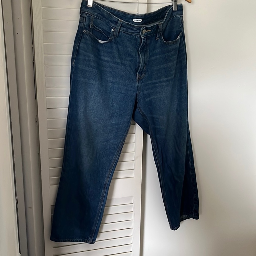 Jeans, size 8, a darker blue color, old navy